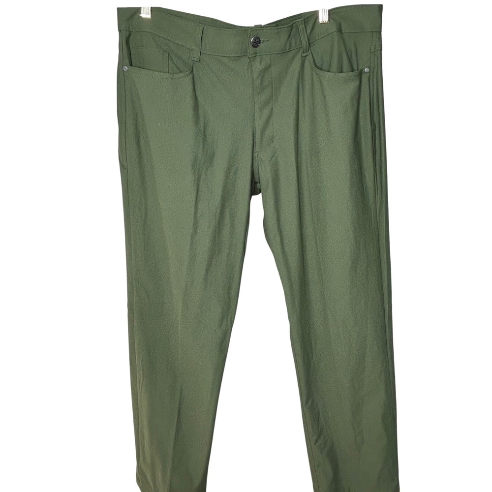 SwissTech Mens 38x30‎ Olive Green Golf Pants Stretch Casual Work Trousers